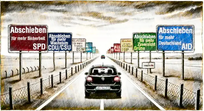 Wahlplakate Bundestagswahl faschismus